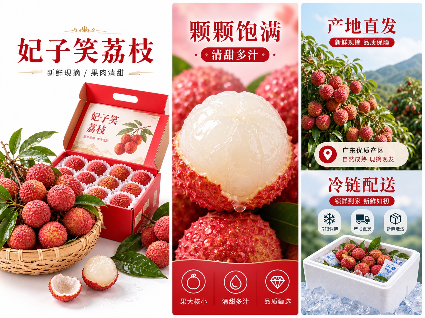 妃子笑荔枝京东主图和详情页案例